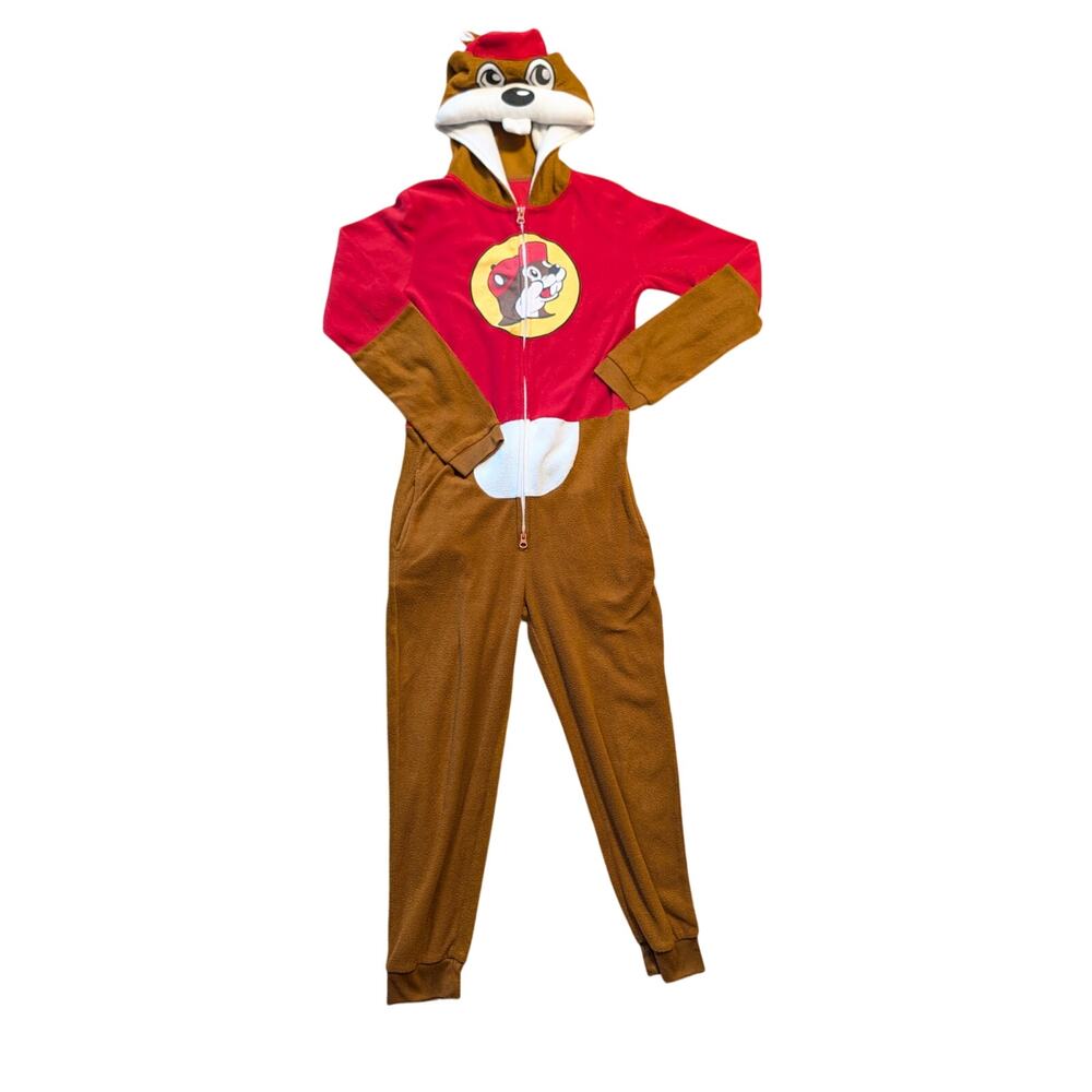 Buc-ee's Character Fleece, Hooded Onesie halloween, Youth XS/S (6/7)
